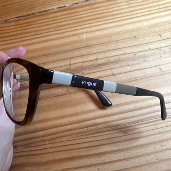 Vogue Black Rectangular Eyeglasses - Picture 9 of 12